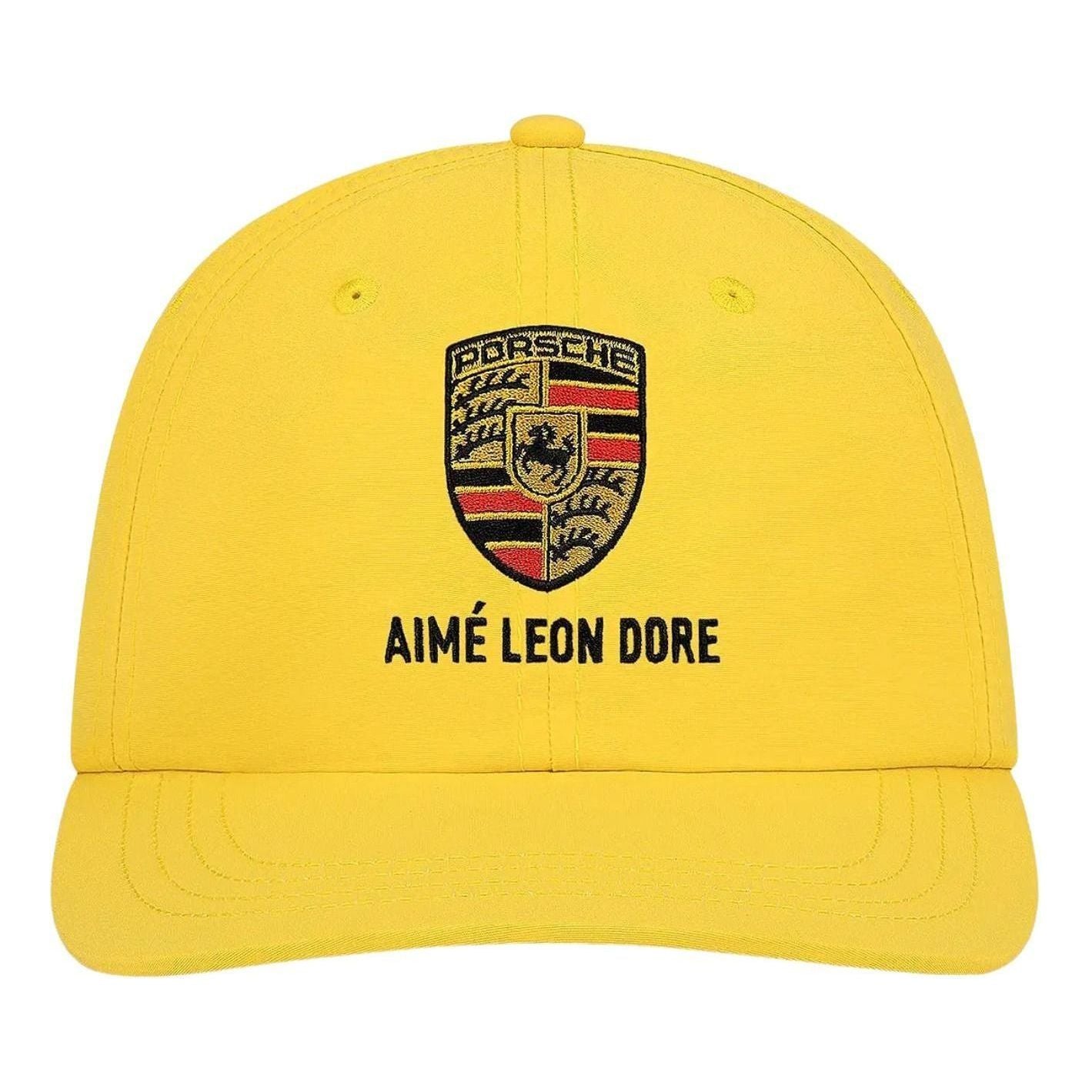 Aime Leon Dore x Porsche Nylon Logo Hat 'Aspen Gold' FW25AH049-ASPE