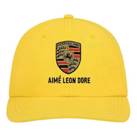 Aime Leon Dore x Porsche Nylon Logo Hat 'Aspen Gold' FW25AH049-ASPE