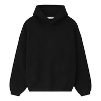 Fear of God Essentials Heavy Waffle 90's Hoodie 'Vintage Black' 192HO254361F-XXL