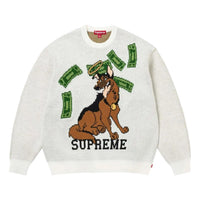 Supreme All Dogs Go To Heaven Sweater 'White' FW25SK55-WHITE