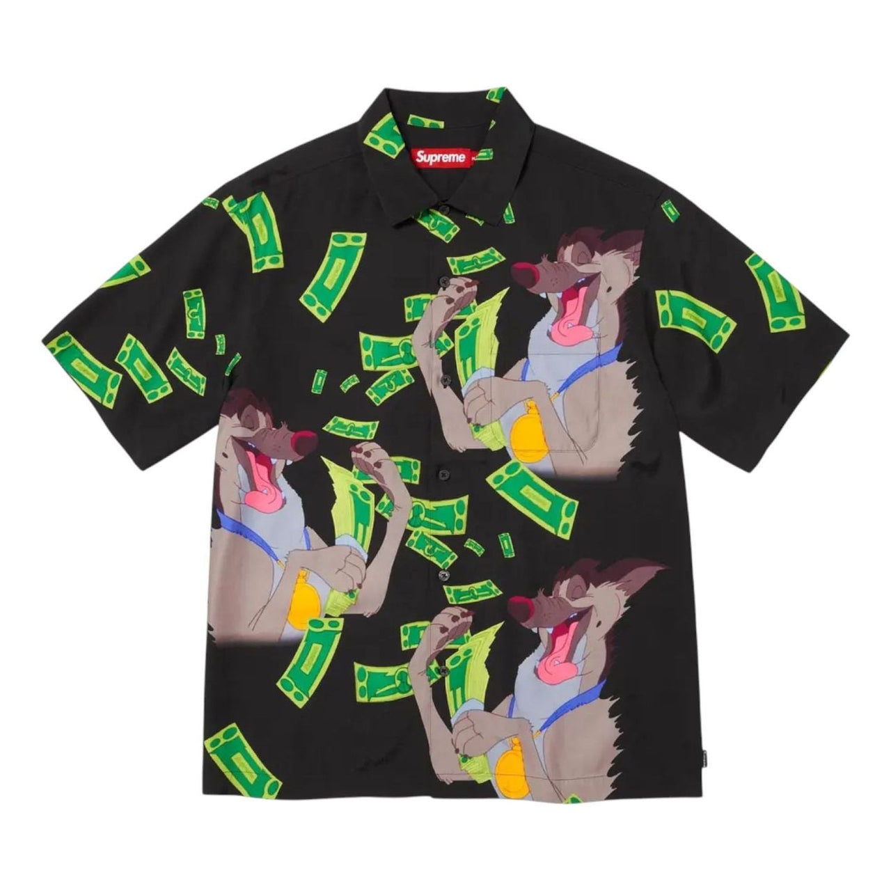 Supreme All Dogs Go To Heaven Short-Sleeve Shirt 'Black' FW25S39-BLACK
