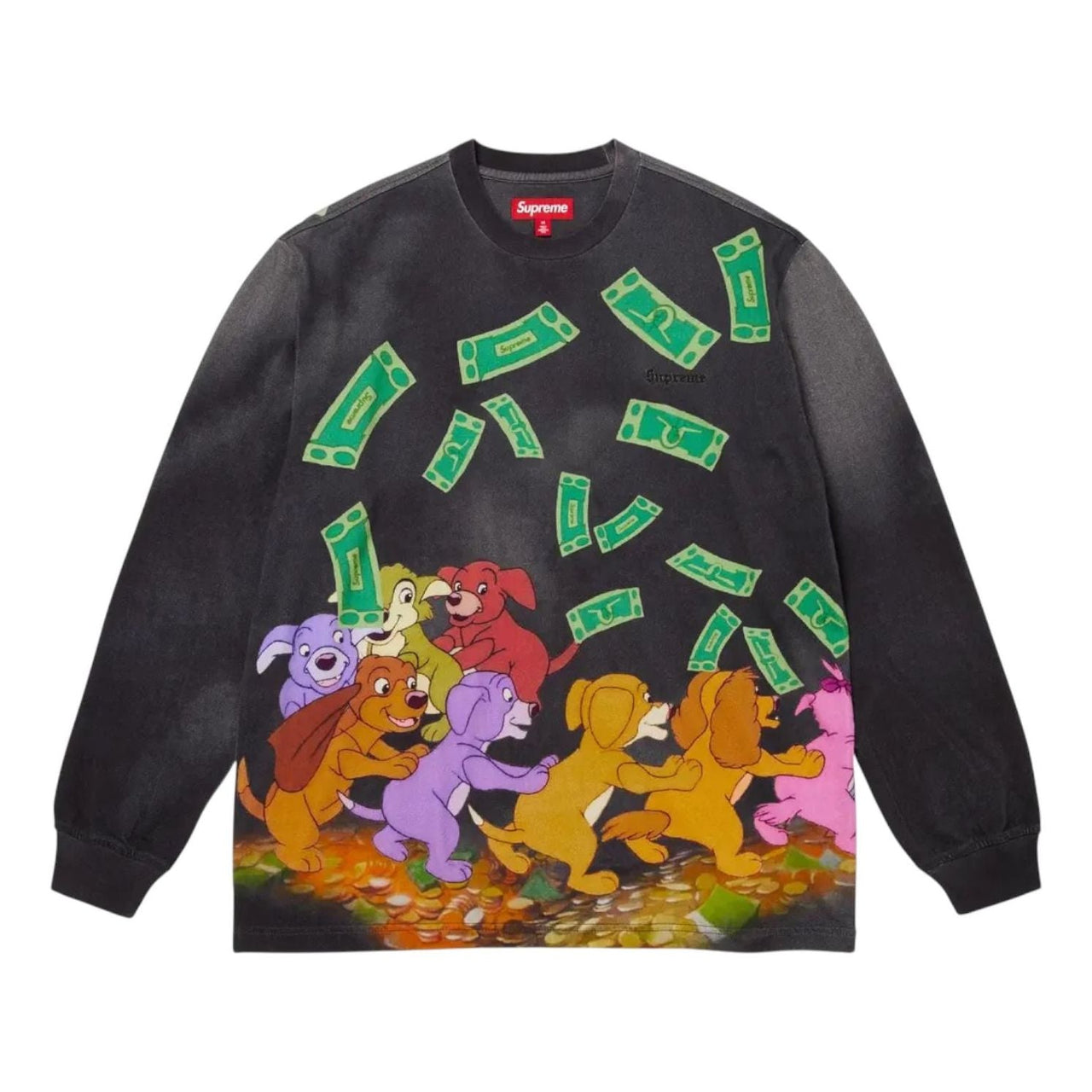 Supreme All Dogs Go To Heaven Long-Sleeve T-Shirt 'Night' FW25KN99-NIGHT