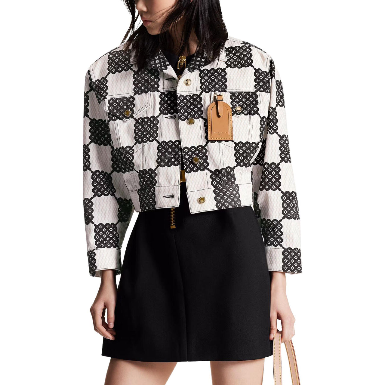 LOUIS VUITTON Bubble Damier Trucker Jacket