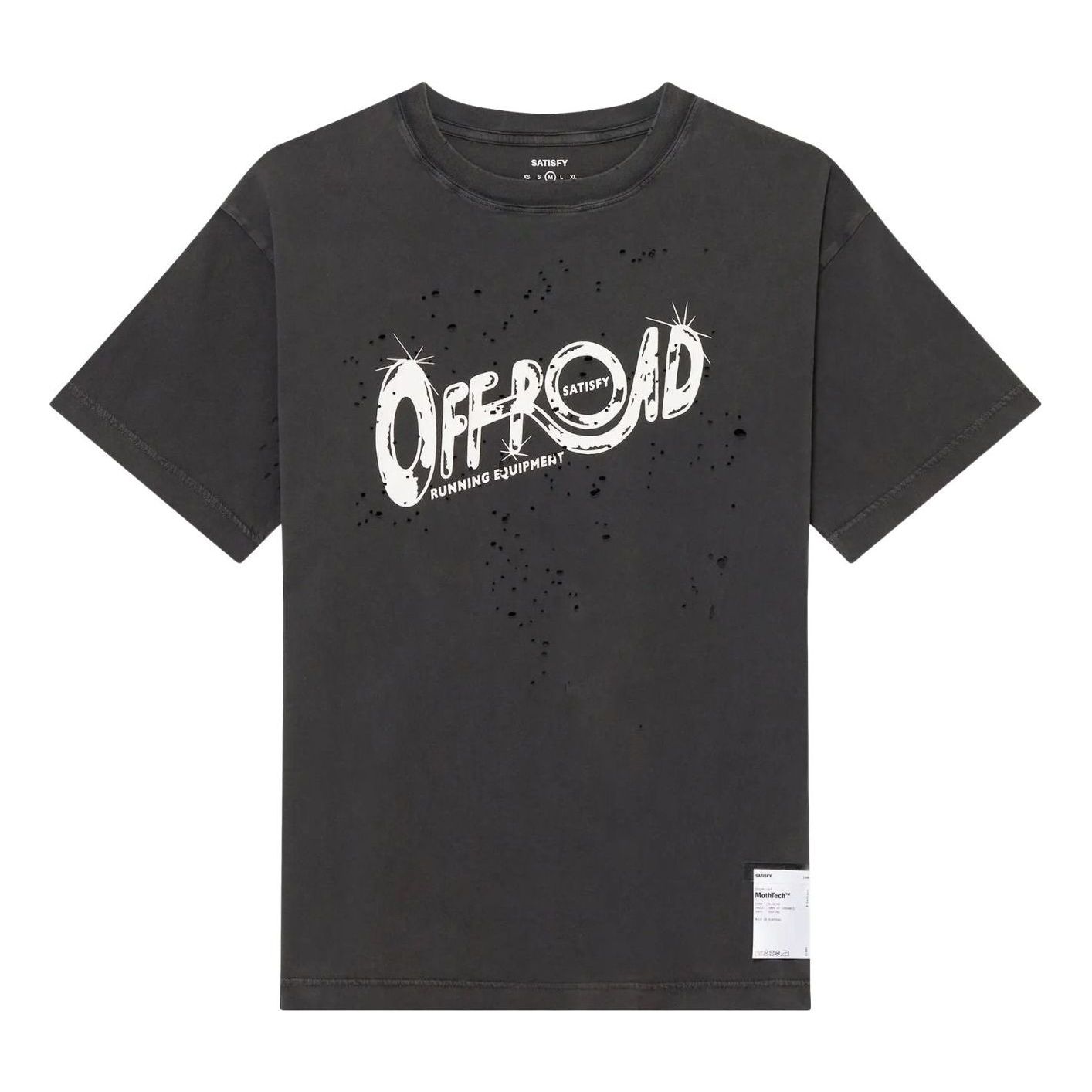 Satisfy MothTech Offroad T-Shirts 'Aged Black' 11006-00A15