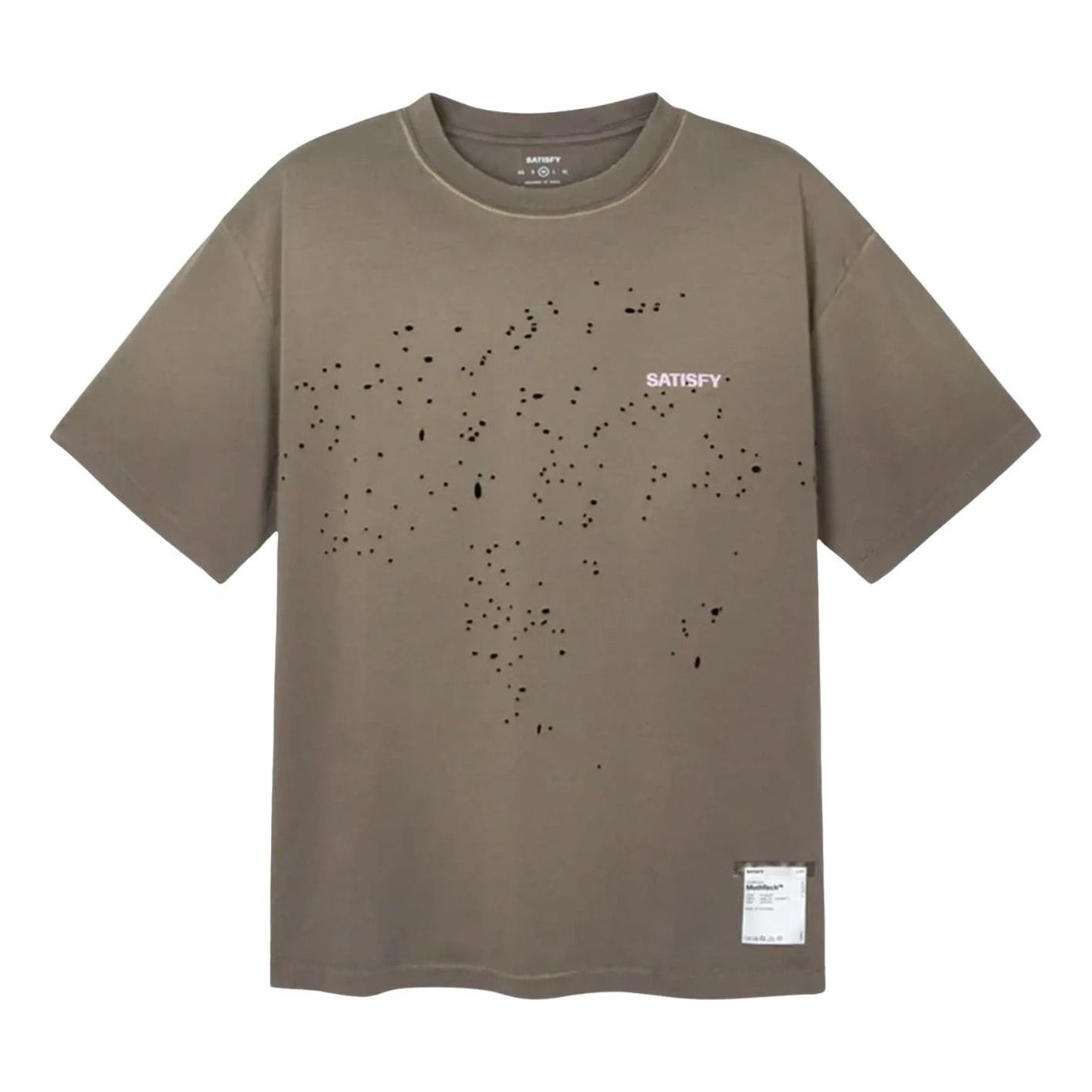 Satisfy MothTech Small Logo T-Shirt 'Sun Bleached Falcon' 11006-91E02