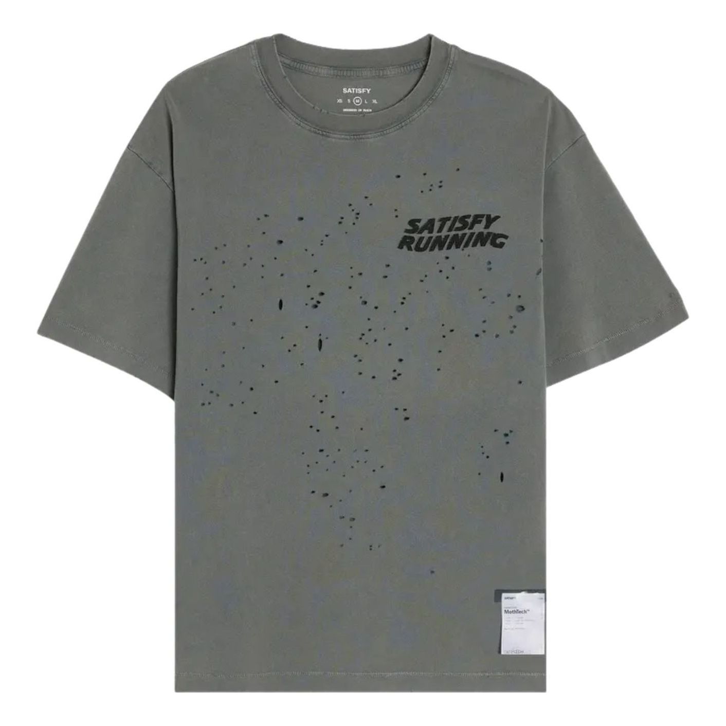 Satisfy MothTech T-Shirt 'Faded Black' 11006-01A08