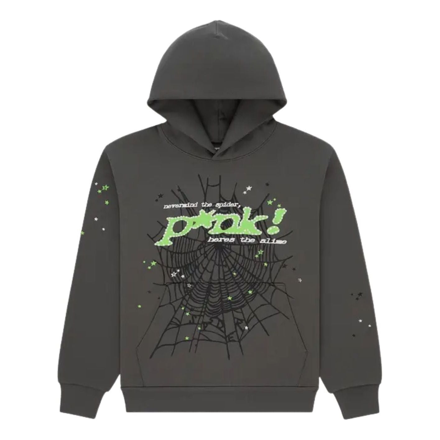 Sp5der Sp5 Punk Pullover Hoodie 'Slate Grey' ST044FW25SLT
