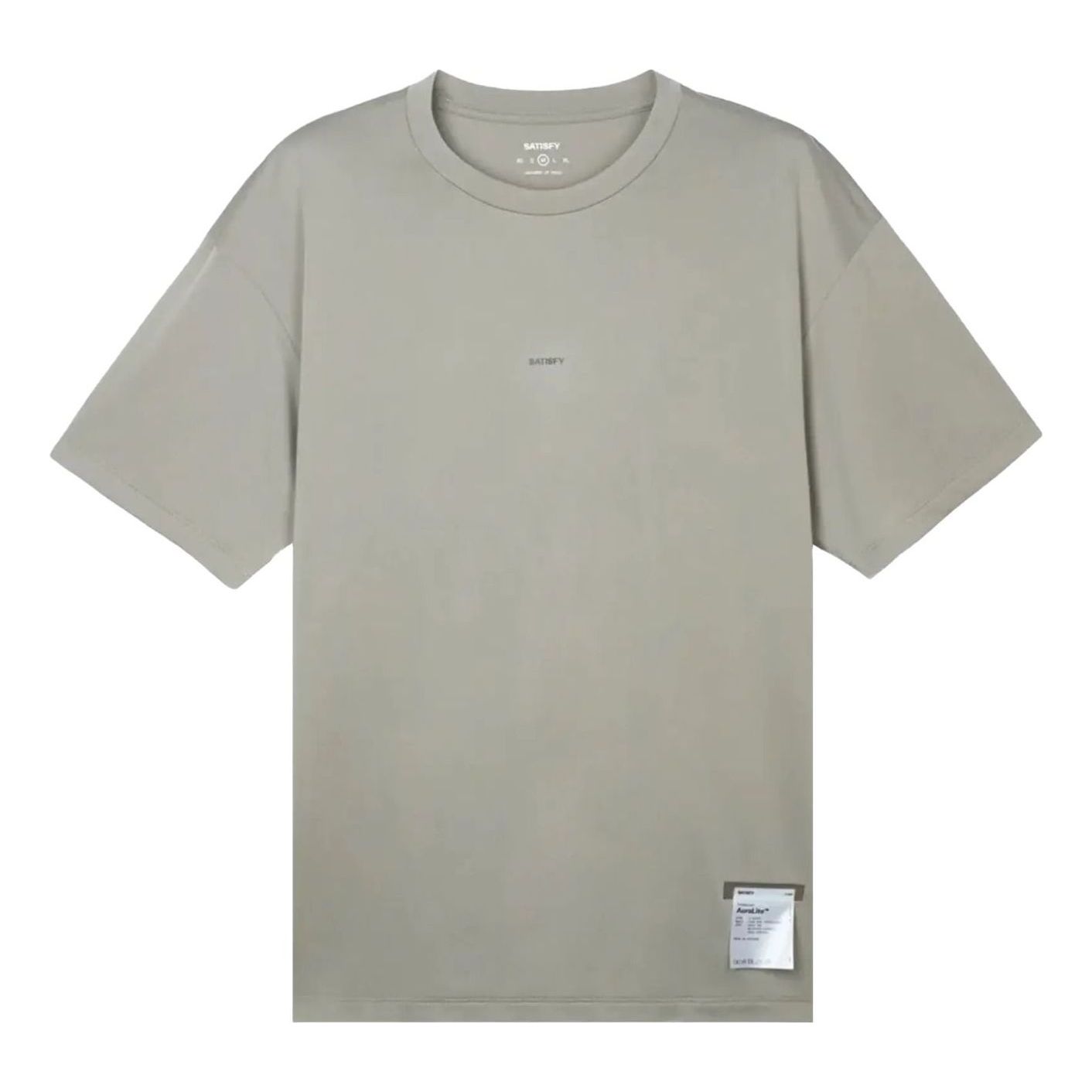 Satisfy Auralite Crew Neck T-Shirts 'Aluminium' 11000-AL-SA