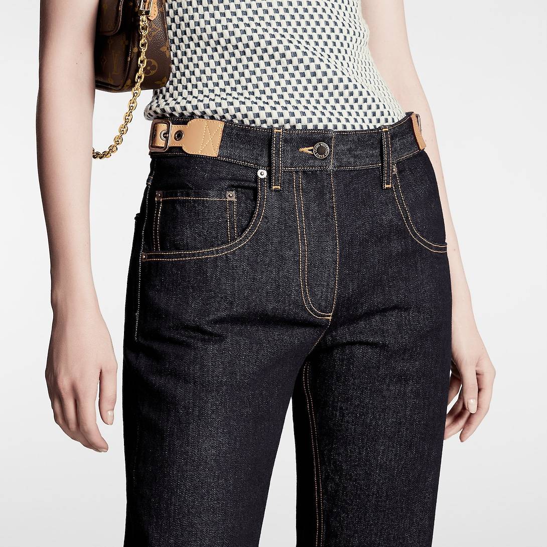 LOUIS VUITTON Eyelet Tab Jeans