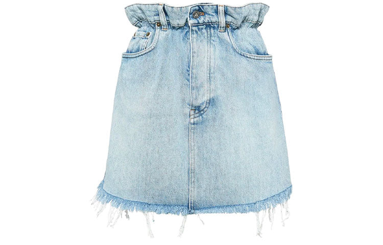 MIU MIU FW21 Denim Short Skirts Women's Blue