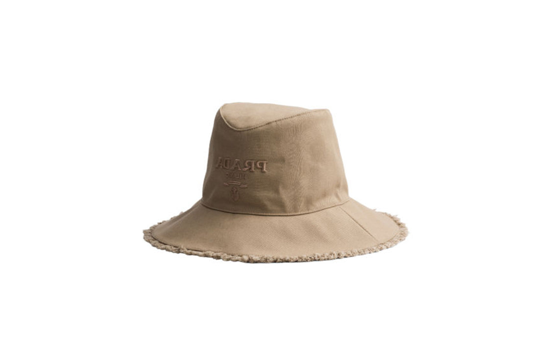 PRADA Fabric Bucket Hats Women's Khaki