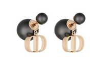 DIOR Metal Resin Earrings Women's