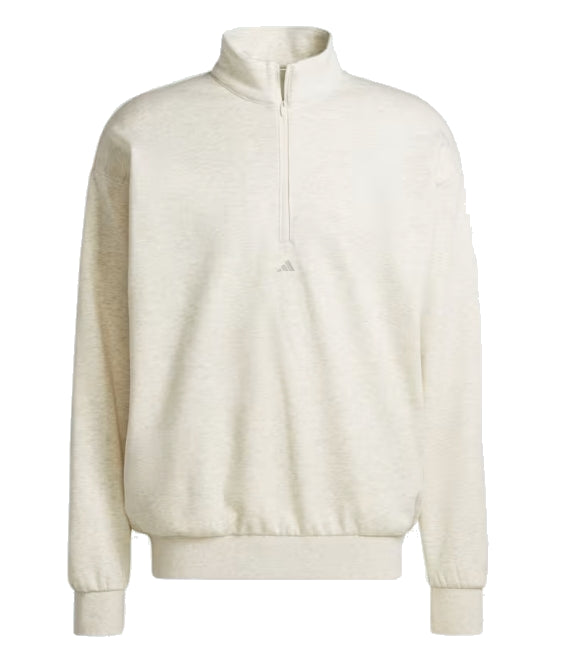 adidas Basketball Half-Zip Sweatshirt Asia Sizing 'White' IW1625