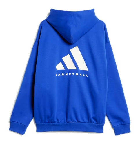 adidas Basketball Hoodie Asia Sizing 'Blue' IX1961