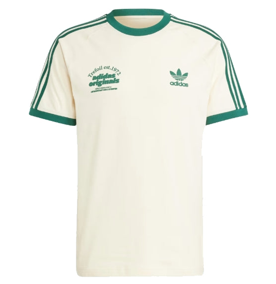 adidas Originals Sport Graphic Cali Tee Asia Sizing 'White Green' IU0217