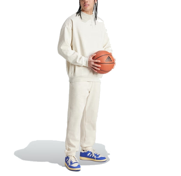 adidas Basketball Fleece Joggers Asia Sizing 'White' IW1630