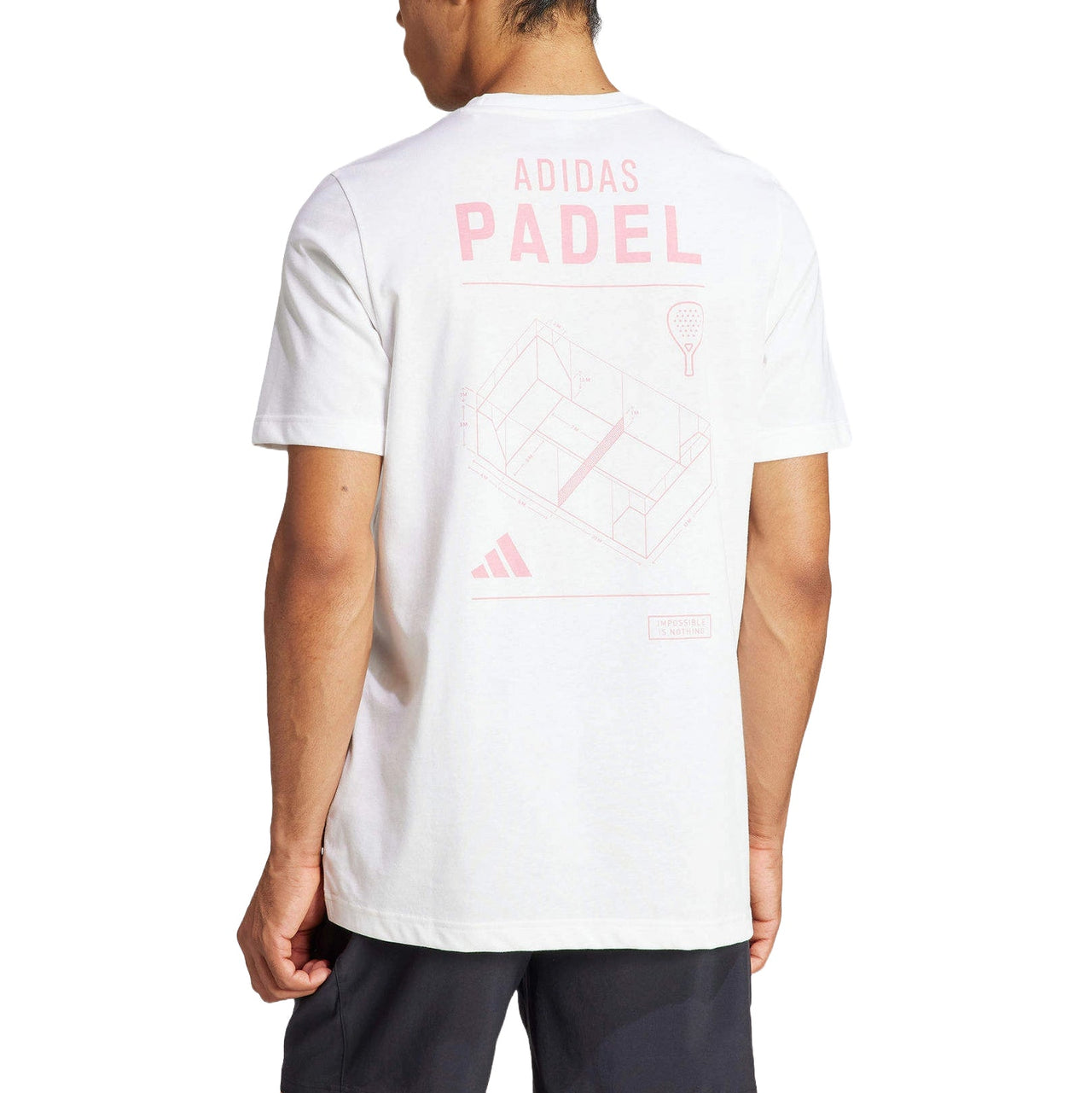 adidas Aeroready Padel Category Graphic T-shirt Asia Sizing 'White' IS5212