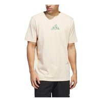 adidas Lil Stripe Photoreal Graphic T-shirt Asia Sizing 'Beige' IN6384