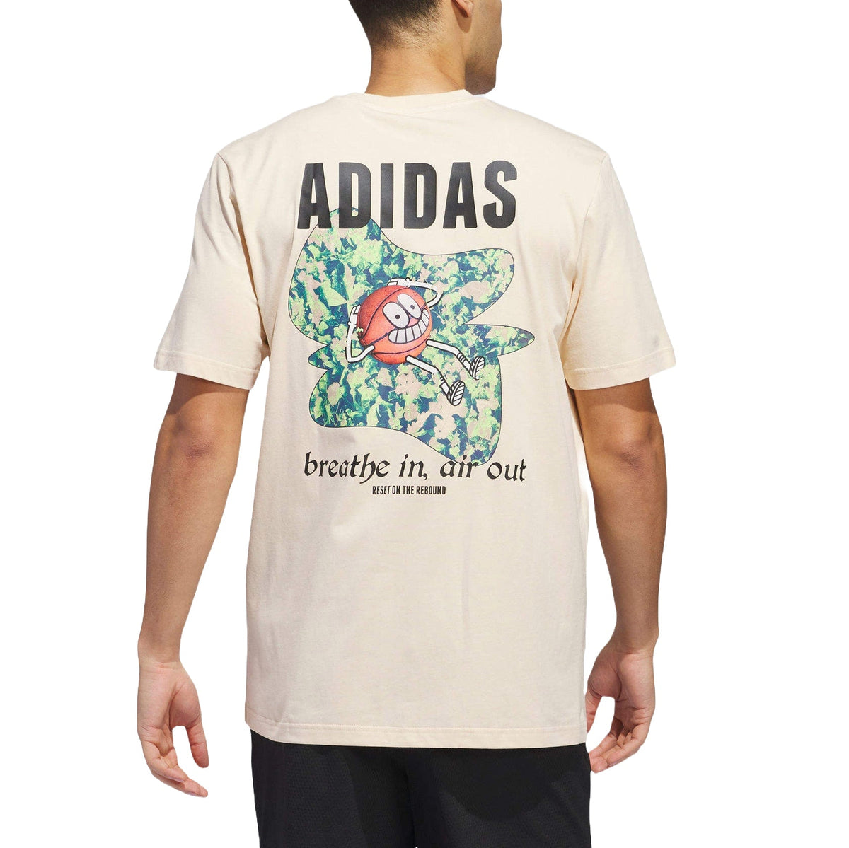 adidas Lil Stripe Photoreal Graphic T-shirt Asia Sizing 'Beige' IN6384