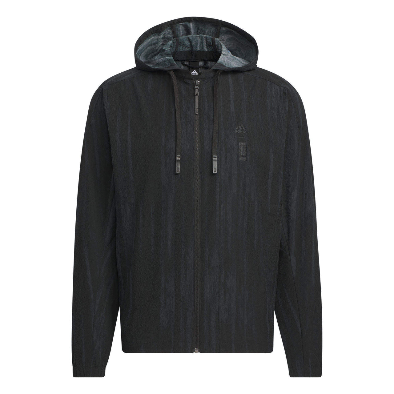 adidas Wuji Seersucker Woven Jacket Asia Sizing 'Black' IW1512
