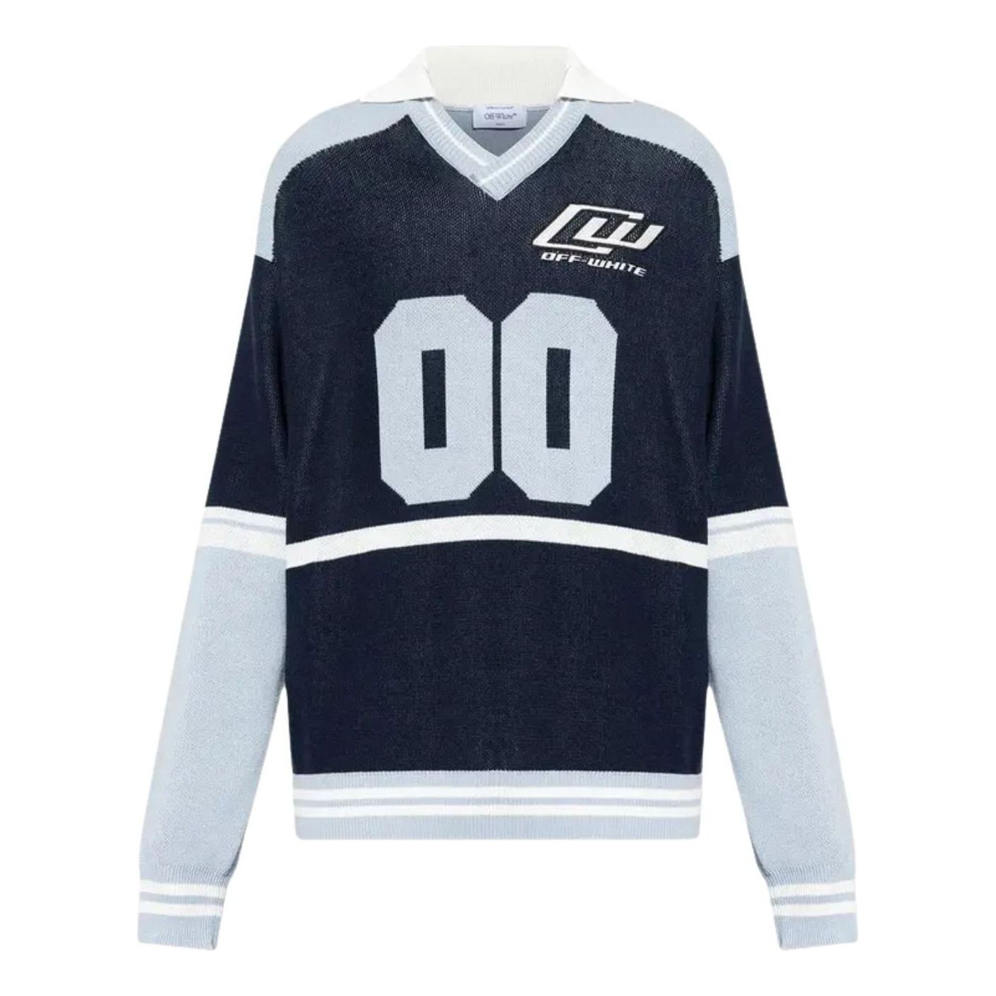 Off-White OWR 00 Sporty Knit Long-Sleeve Polo 'Black' 44MHV008S26K001001