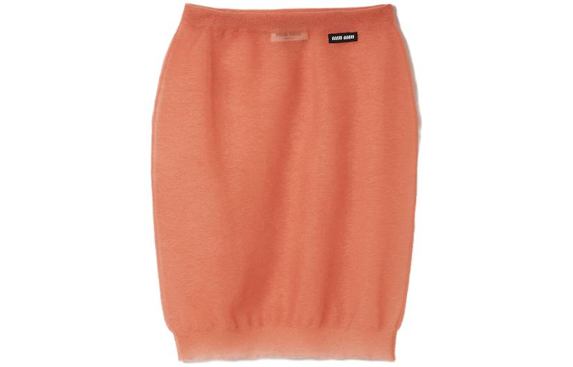 MIU MIU Casual Long Skirts Women's Peach