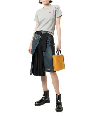 (WMNS) COMME des GARCONS PLAY FW25 PLAY Small Heart T-Shirt 'Grey' AZ-T305-051-1