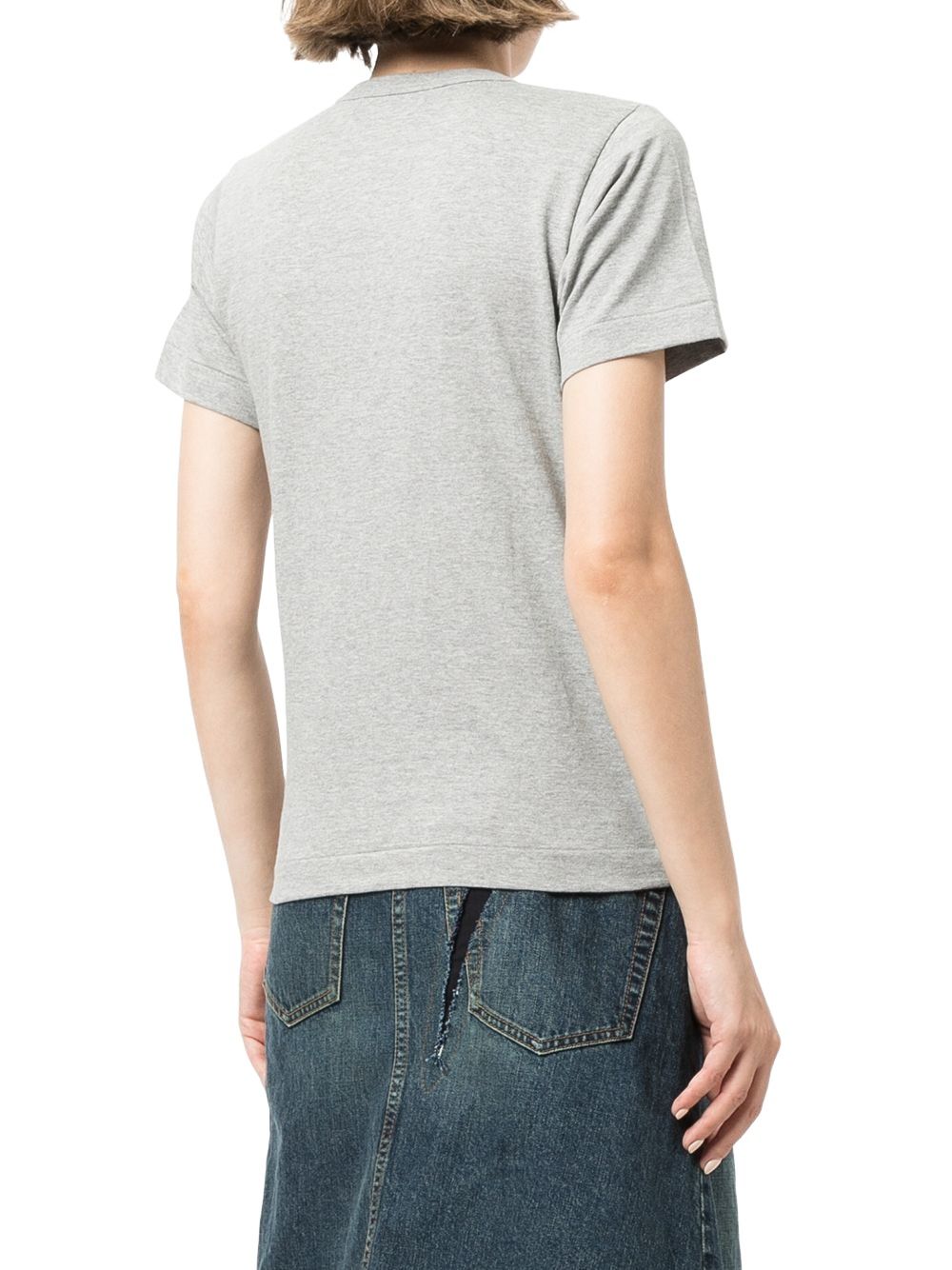 (WMNS) COMME des GARCONS PLAY FW25 PLAY Small Heart T-Shirt 'Grey' AZ-T305-051-1