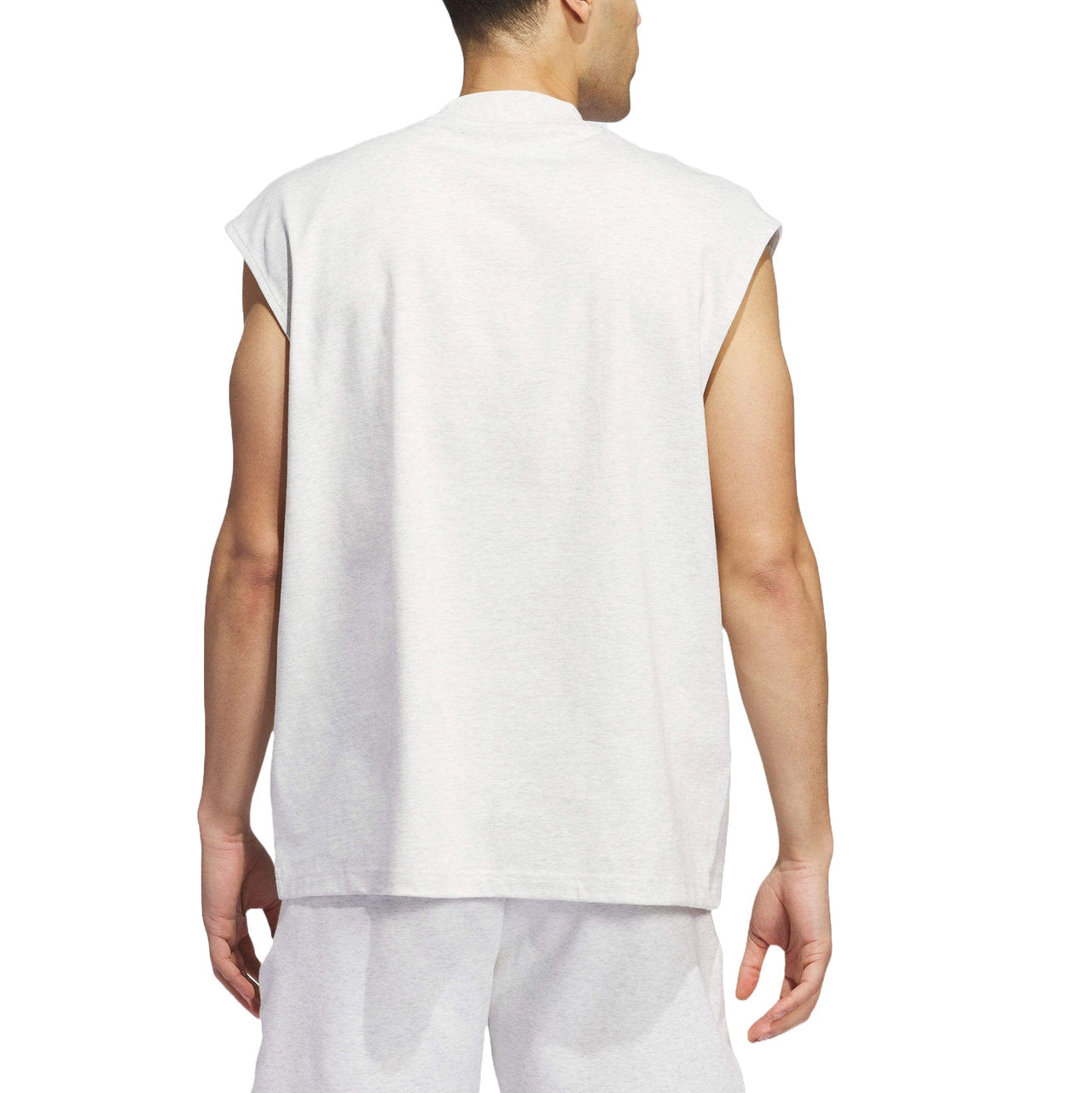 adidas Basketball Sleeveless T-shirt Asia Sizing 'Light Grey' JI9120