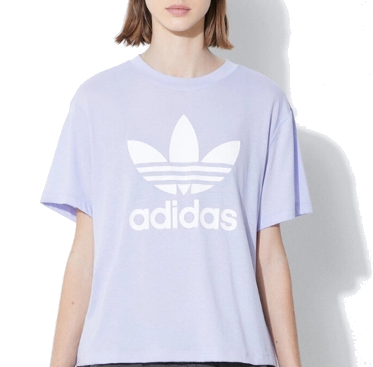 (WMNS) adidas Adicolor Trefoil Boxy T-Shirt 'Purple' IN8439