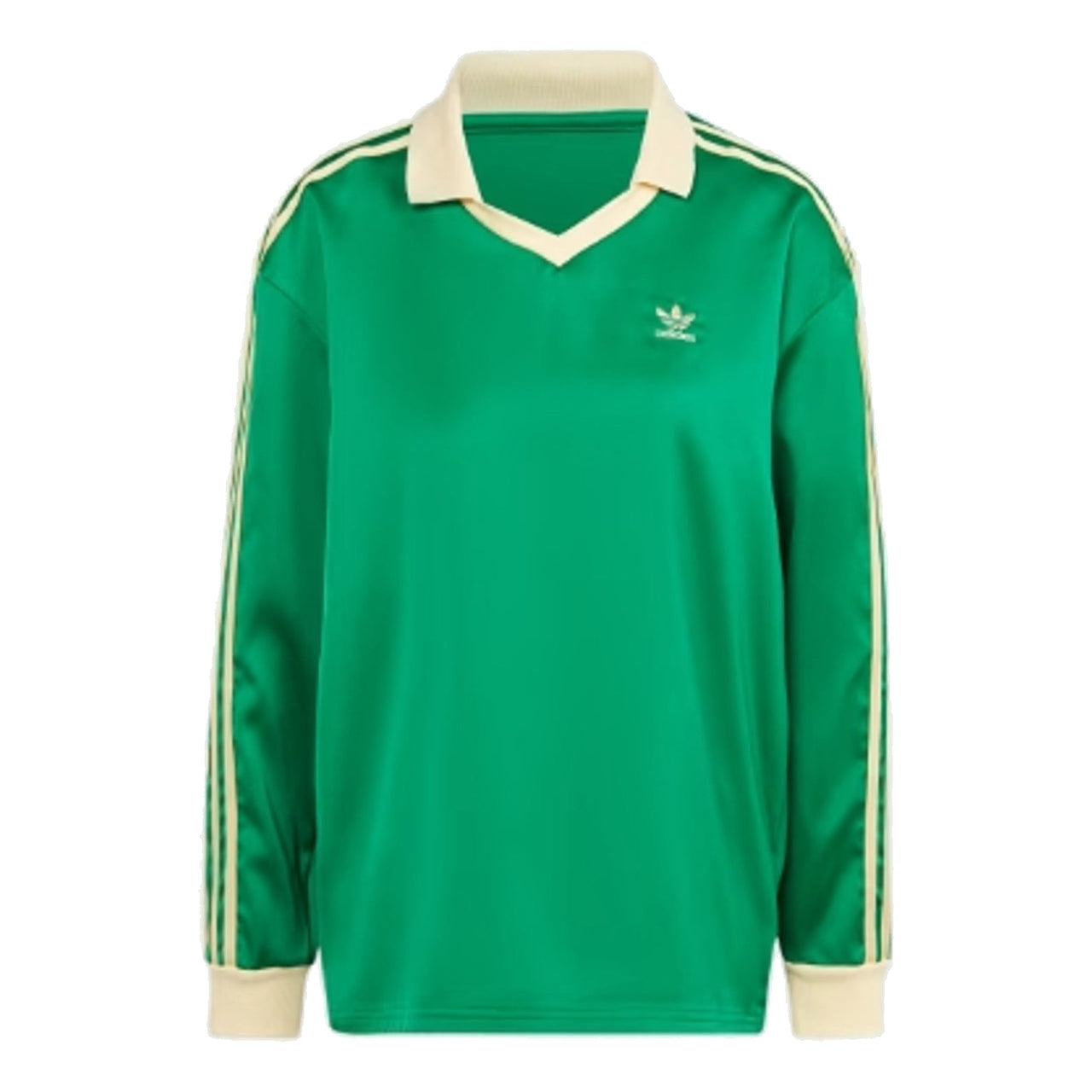 (WMNS) adidas 3-Stripes Satin Long Sleeve T-Shirt 'Green' IR6102