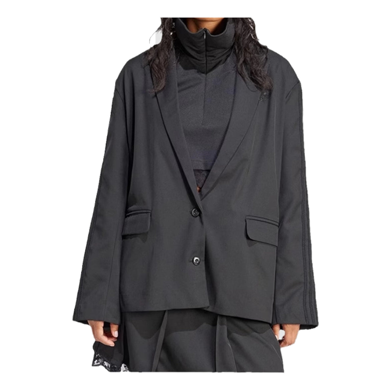 (WMNS) adidas Oversized Blazer 'Black' IY9017