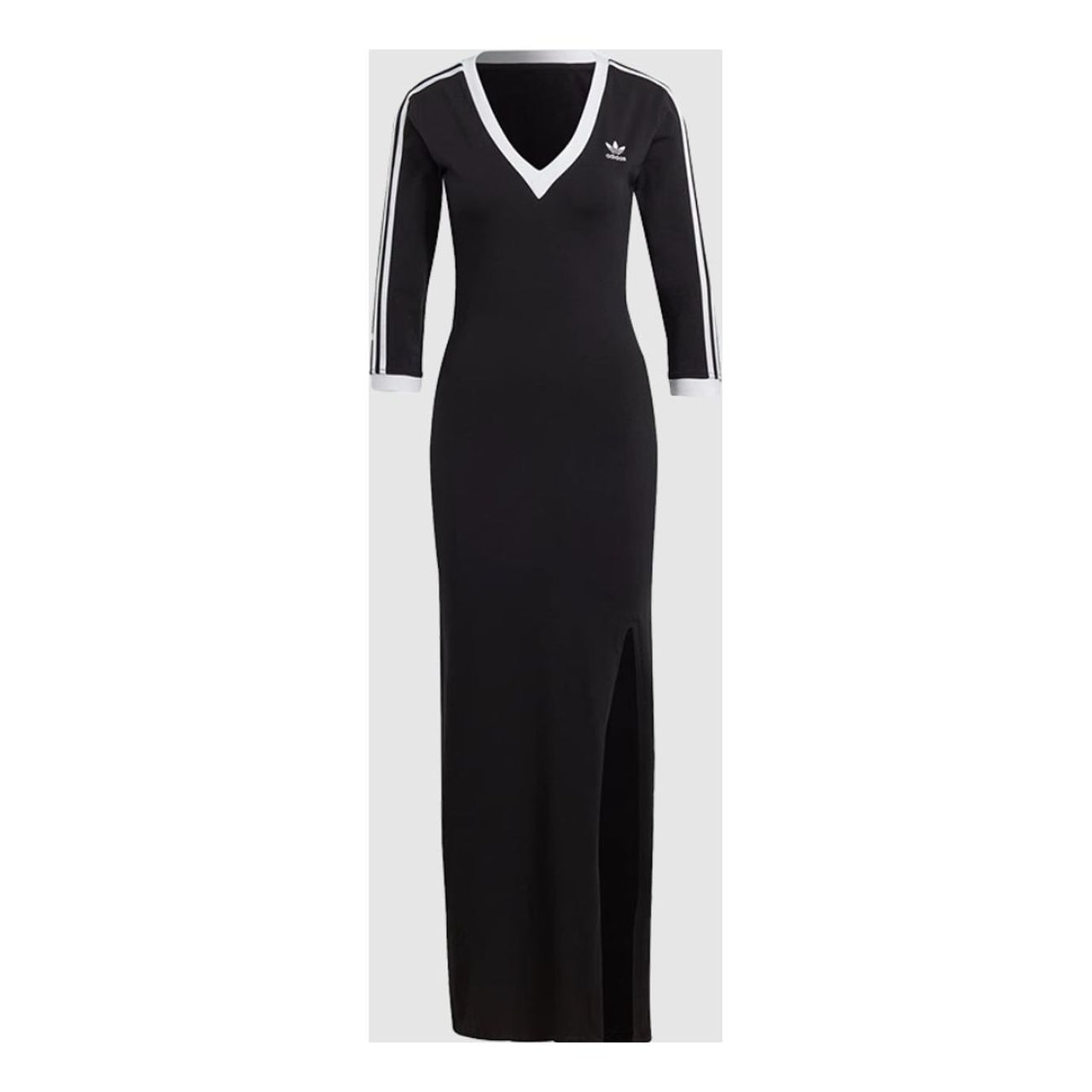 (WMNS) adidas Adicolor Classics 3-Stripes Maxi Dress 'Black White' IK0439