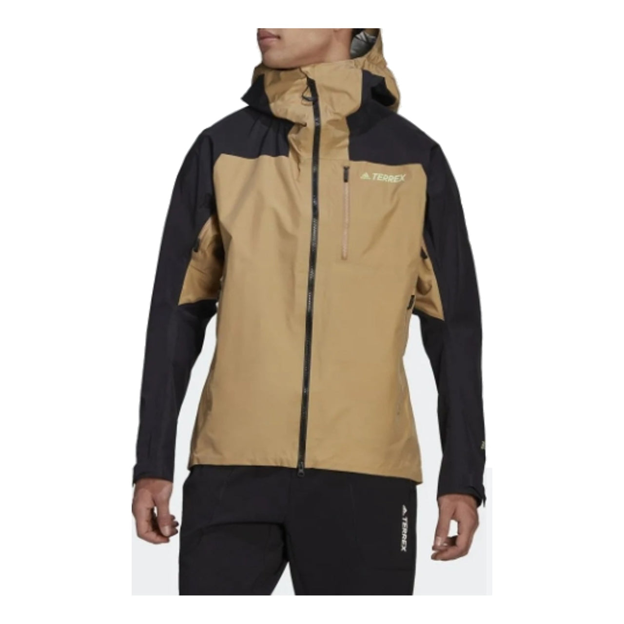 adidas Terrex Techrock GORE-TEX PRO Rain Jacket 'Tan Black' HA5517