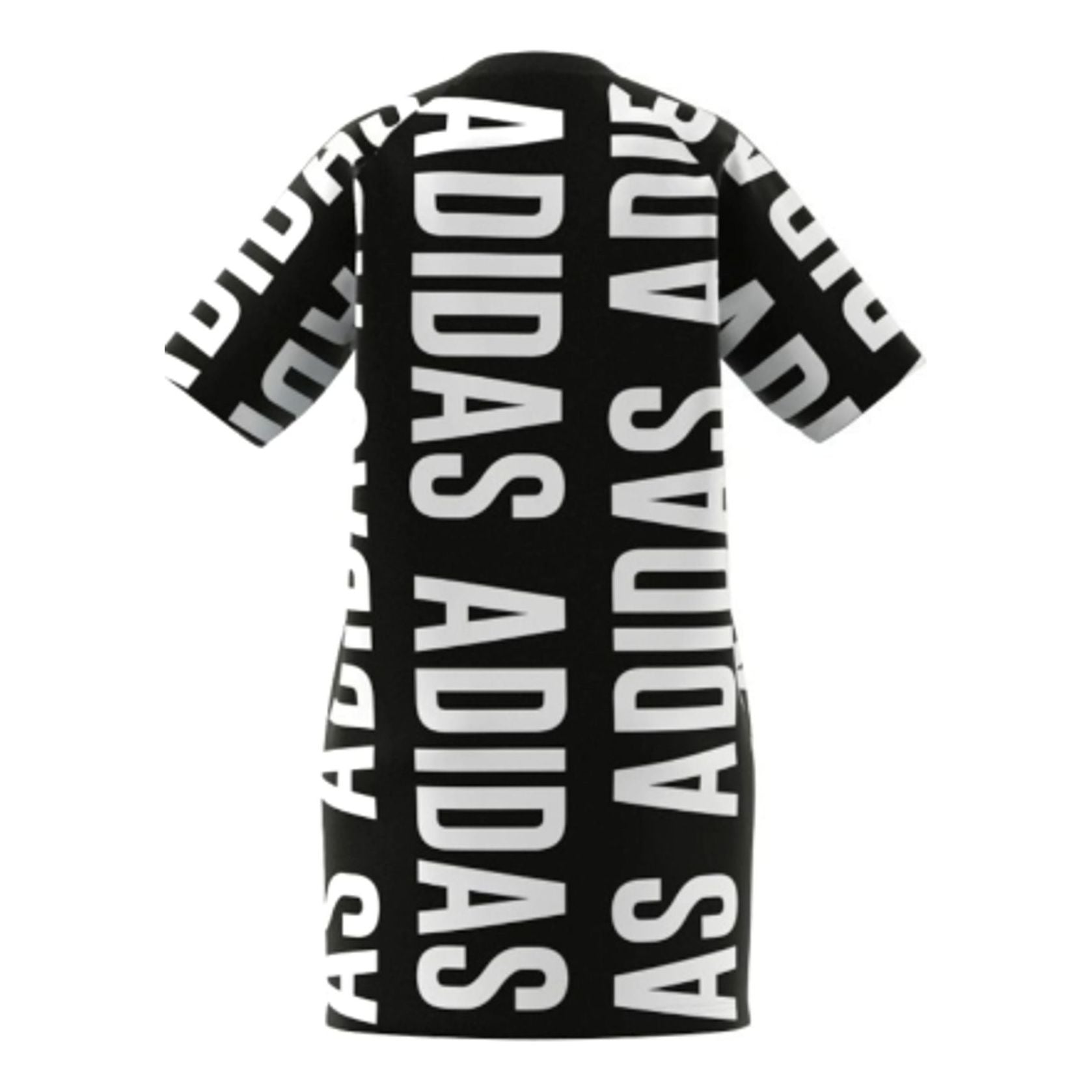 (WMNS) adidas Essentials Oversized Allover Print Dress Asia Sizing 'Black White' HC9267