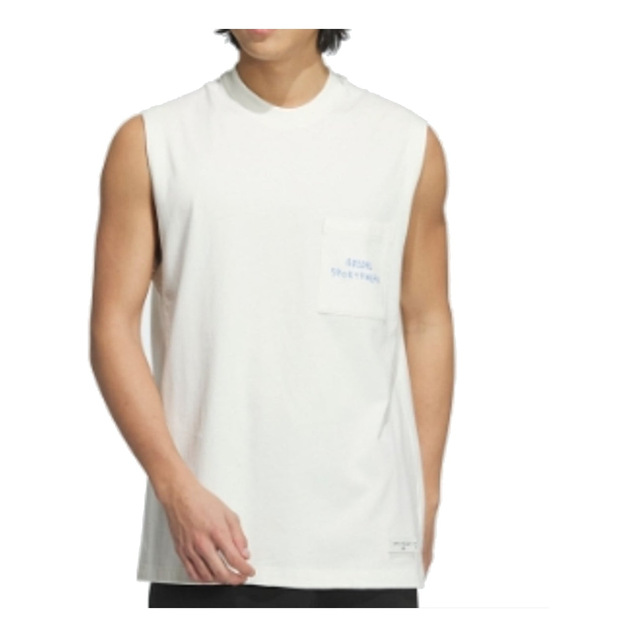 adidas Graphic Tank Top 'White Blue' JP2642