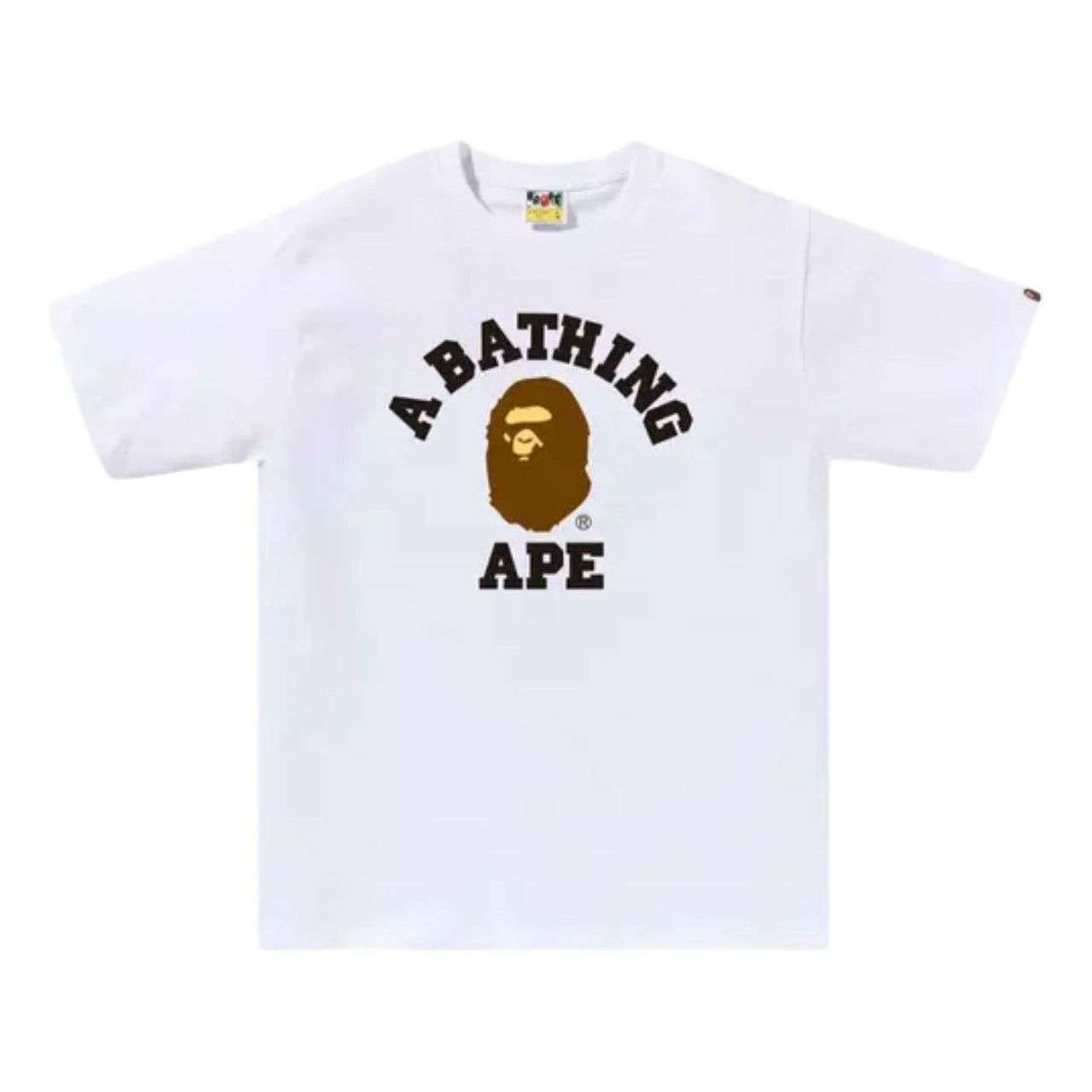 A Bathing Ape College T-Shirt 'White' 1M30110001-WHITE
