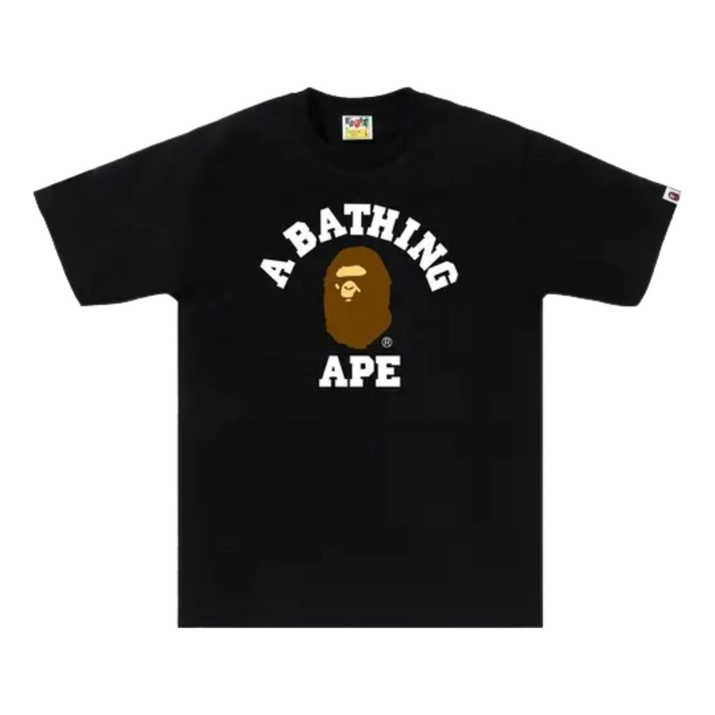 A Bathing Ape College T-Shirt 'Black' 1M30210001-BLACK