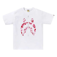 A Bathing Ape ABC Camo Shark T-Shirt 'White Pink' 1M30110007-BLACK-PINK