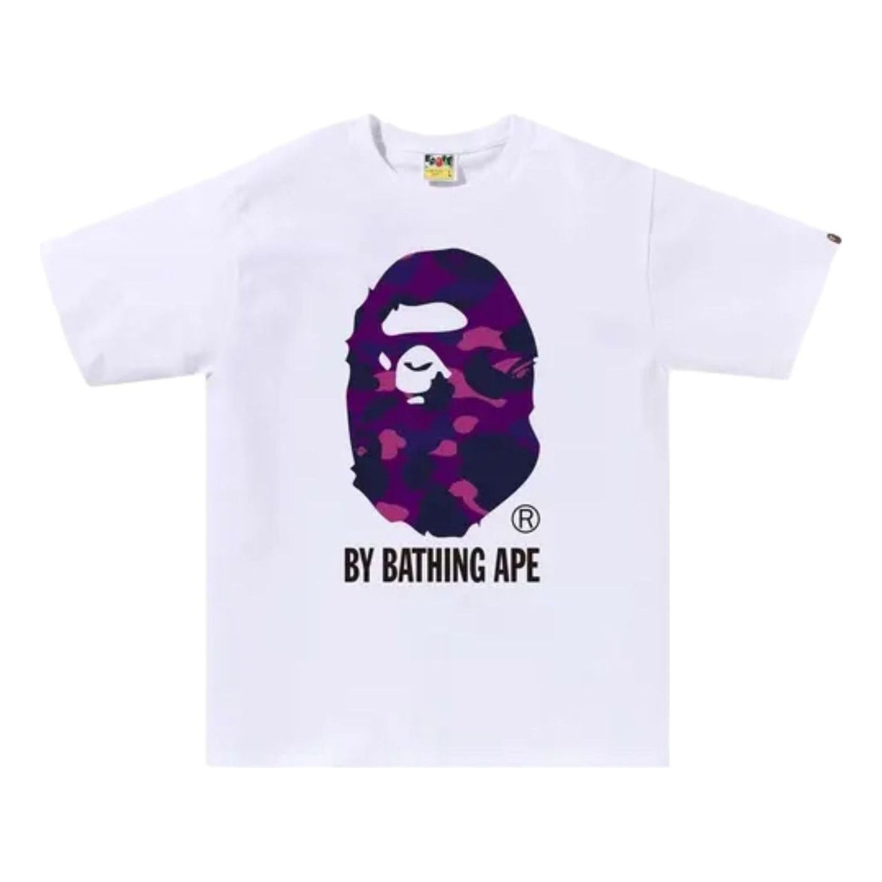 A Bathing Ape Color Camo T-Shirt 'White Purple' 1M30110020-WHITE-PURPLE