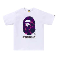 A Bathing Ape Color Camo T-Shirt 'White Purple' 1M30110020-WHITE-PURPLE