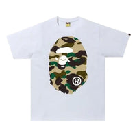 A Bathing Ape 1st Camo Big Ape Head T-Shirt 'White Yellow' 1M30110015-WHITE-YELLOW