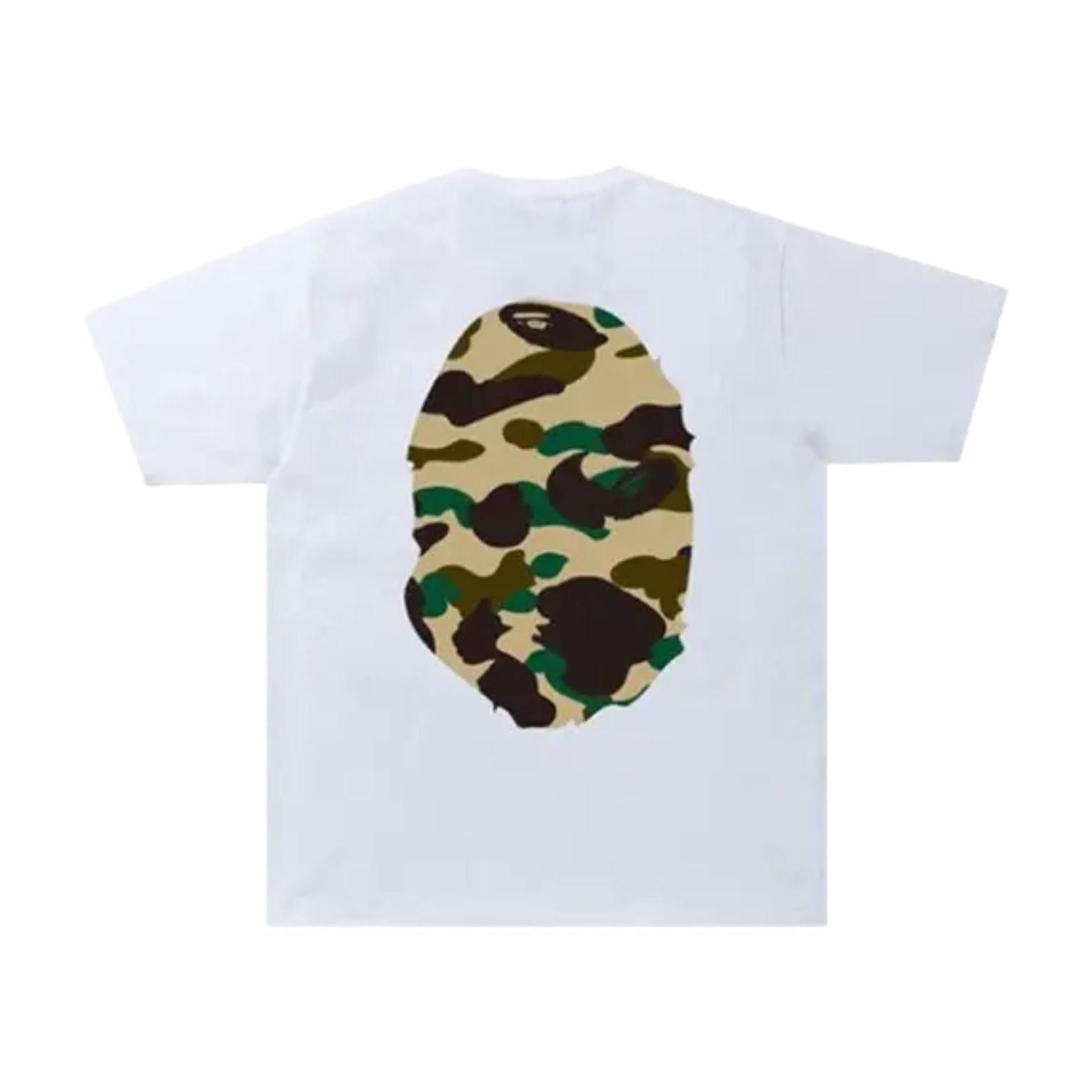 A Bathing Ape 1st Camo Big Ape Head T-Shirt 'White Yellow' 1M30110015-WHITE-YELLOW