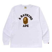 A Bathing Ape College Long-Sleeve T-Shirt 'White' 1M30111011-WHITE