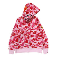 A Bathing Ape ABC Camo 2nd Shark Full Zip Hoodie 'Pink' 1M30115008-PINK