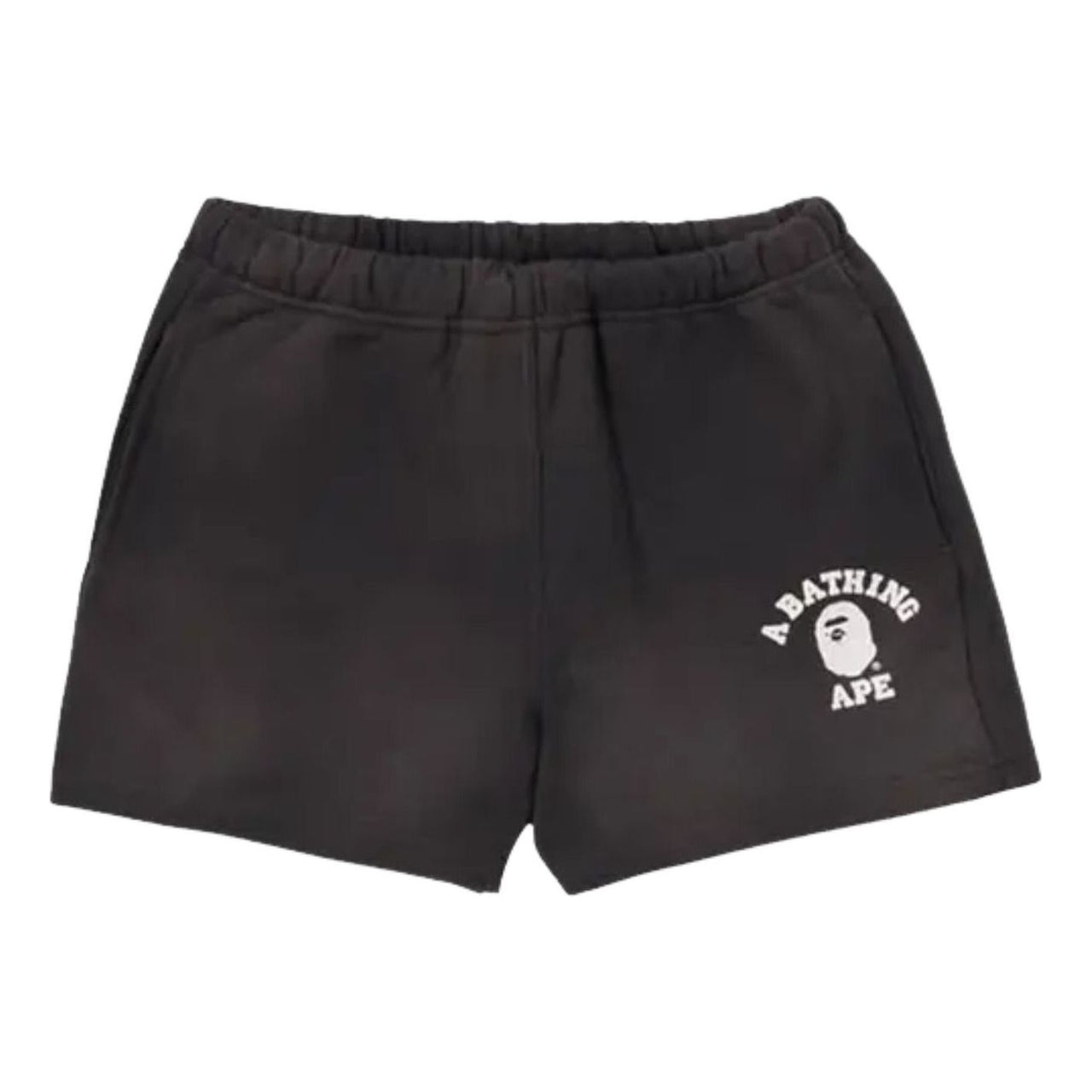 A Bathing Ape Vintage Washed College Sweat Shorts 'Grey' 1M30253301-CHARCOAL