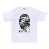 A Bathing Ape Over Print 1st Camo T-Shirt 'White Green' 1M30110023-WHITE-GREEN