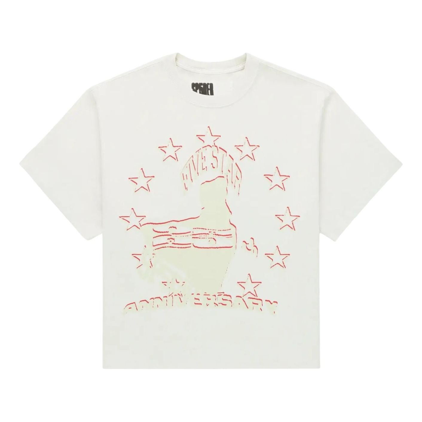 Sp5der Anniversary T-Shirt 'White' TE018SS26WHT