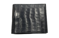 HERMES MC² COPERNIC Matte Crocodile Leather Wallet Men's 89 Noir Black