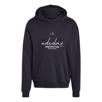 adidas Brand Love French Terry Hoodie Asia Sizing 'Valentine's Day Black' IW3533